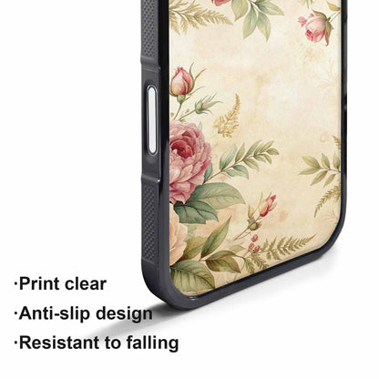 iPhone 17 Pro Max Case — Vintage Botanical Art Pattern Floral, Unique Phone Case Design