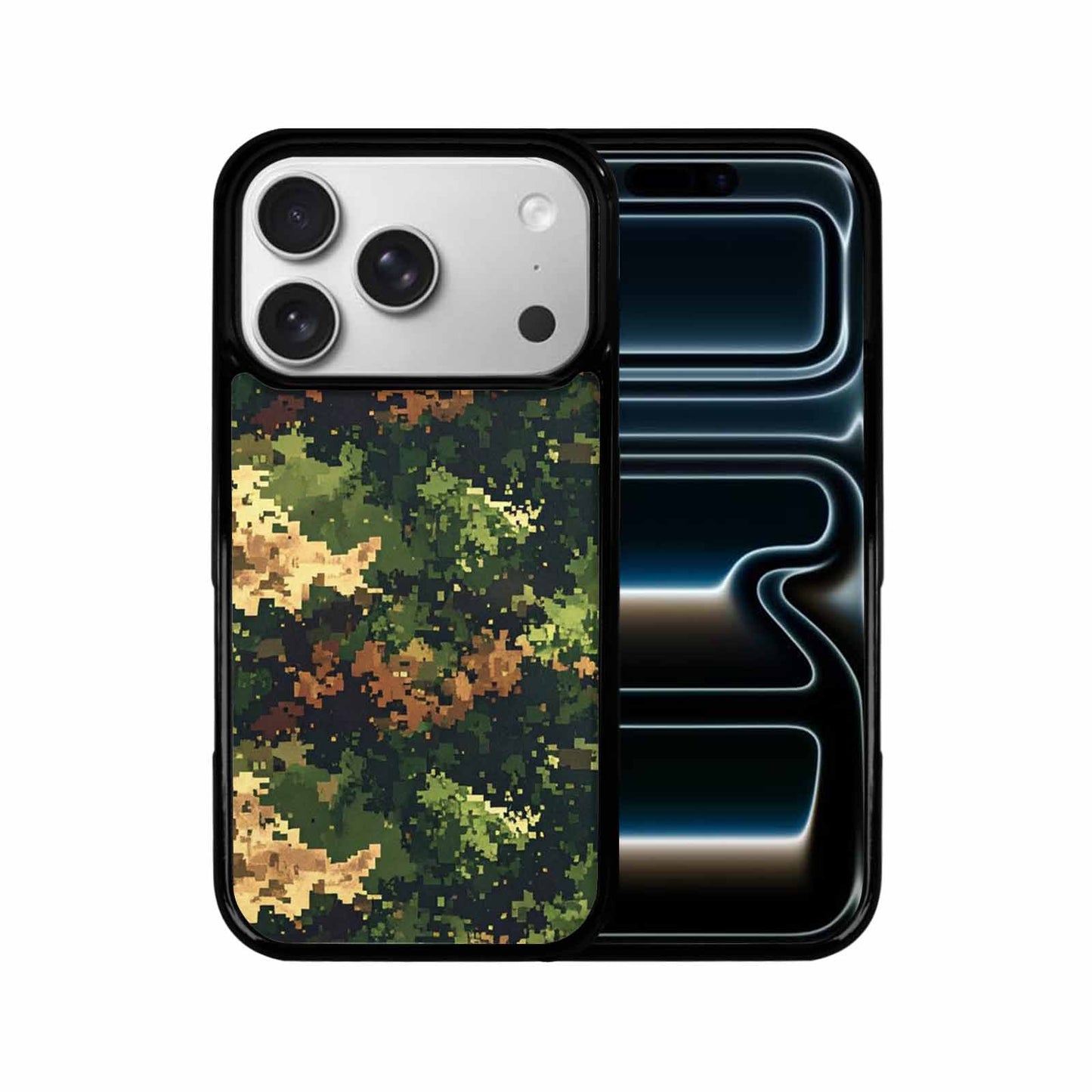 iPhone 17 Pro Case — Small Military Camouflage Blotch Pattern Camo, Custom Made Phone Cover
