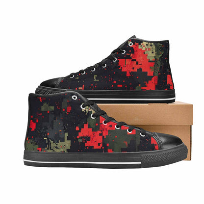 WOMEN'S Military Camouflage Blotch High Top Canvas Y2K Shoes