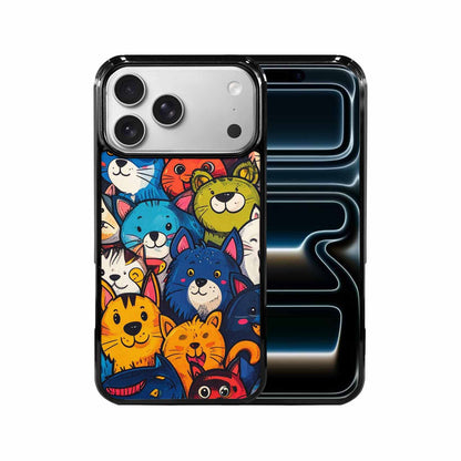 iPhone 17 Pro Max Case — Seamless Tileable Pattern Of Cartoon Cute, Unique Phone Case Design