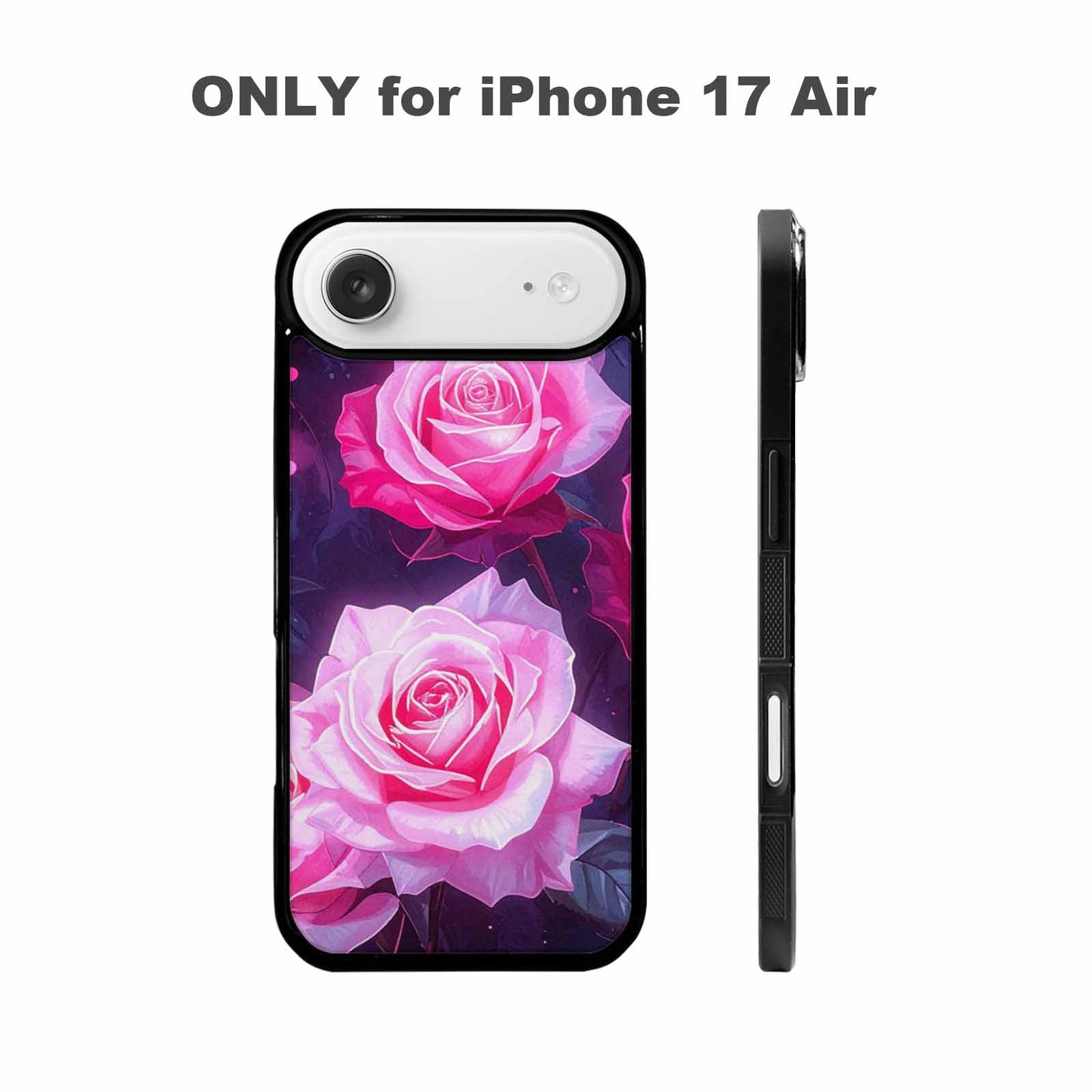 iPhone 17 Air Case — Watercolor Marble Rose Watercolor Abstract, Customized Protective Case