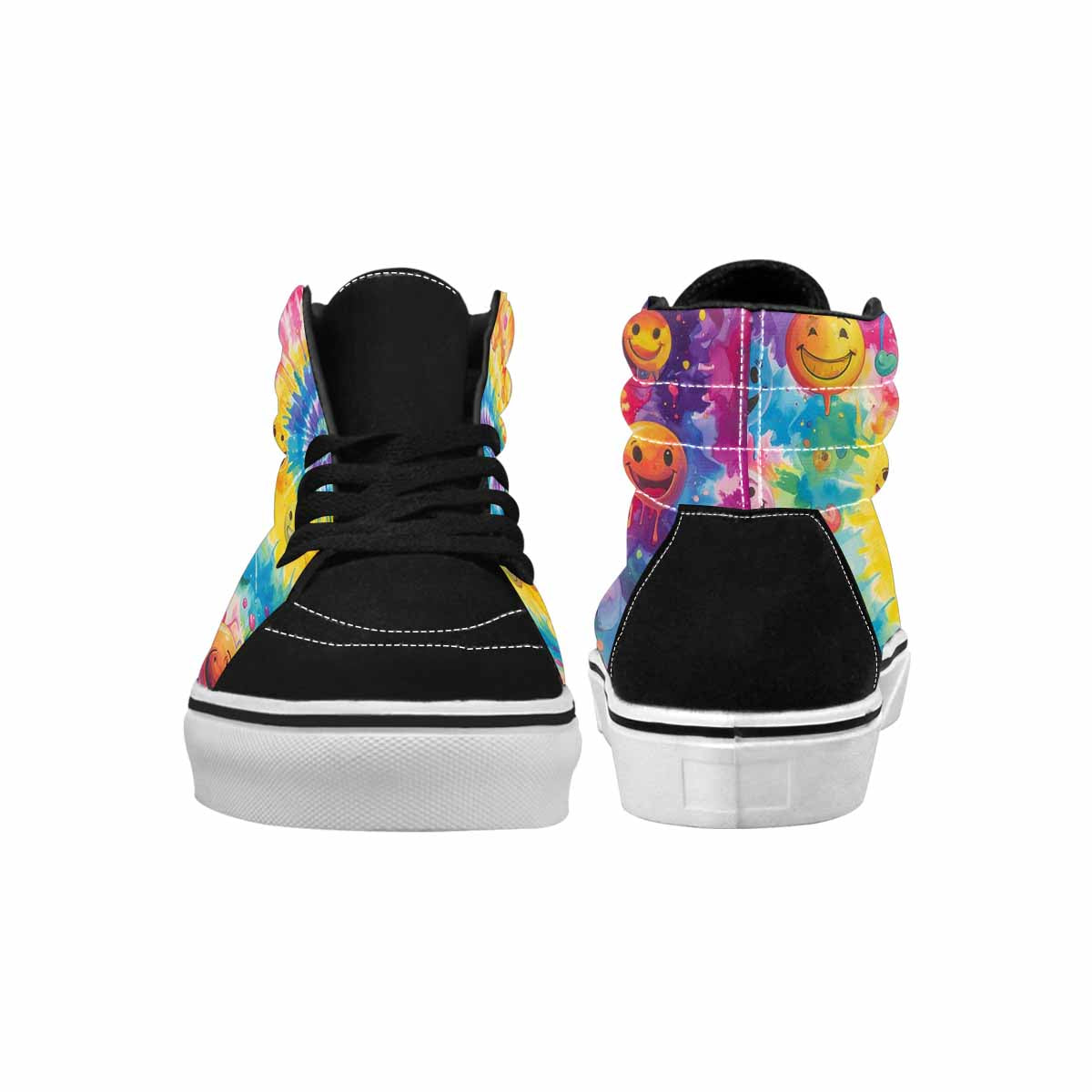 MEN'S Smiley Facessmiley Faces  High Top Canvas Y2K Shoes
