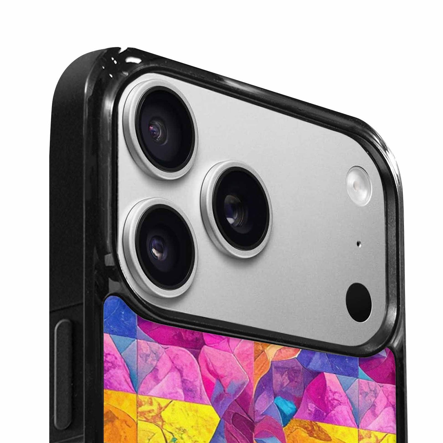 iPhone 17 Pro Max Case — Pansexual Flag Color Theme Original Art, Custom Print Case Cover