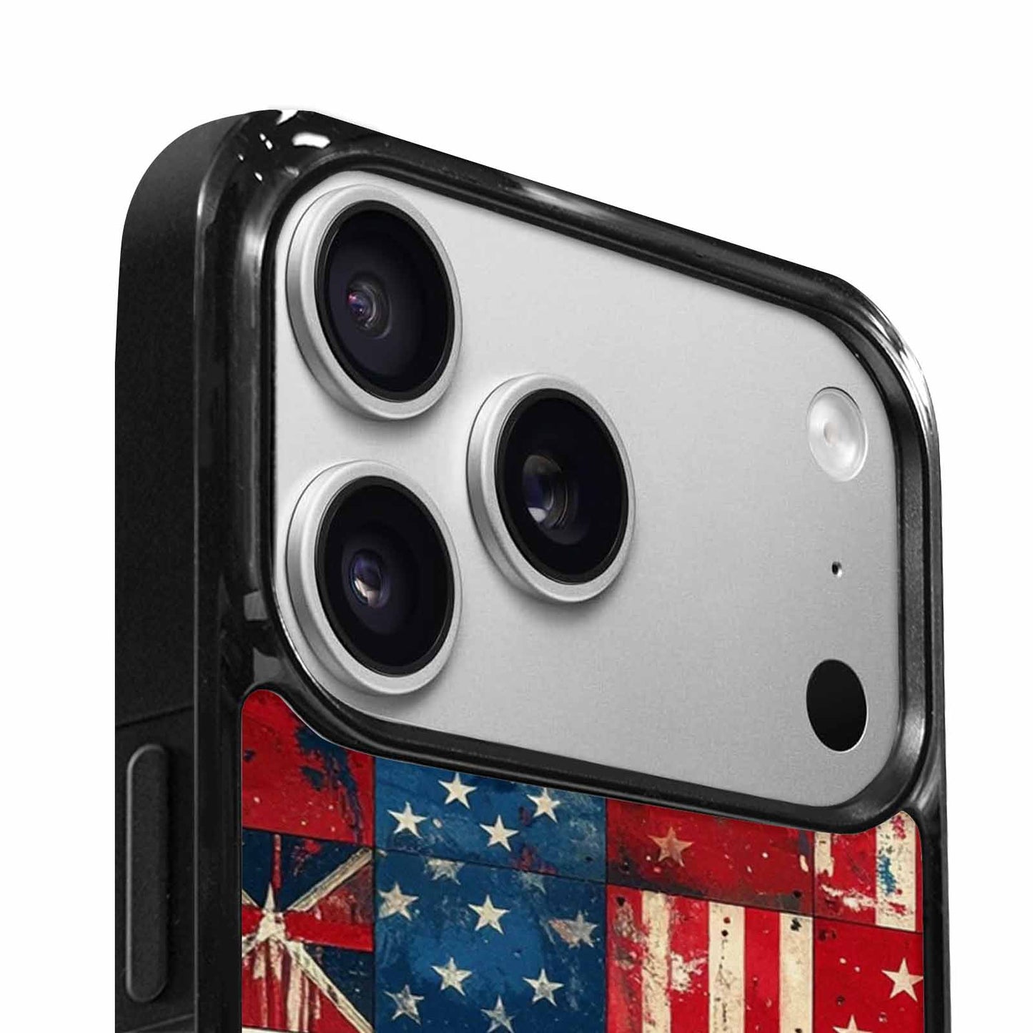 iPhone 17 Pro Case — Small American Flag Stars And Galaxy, Original Design Phone Case