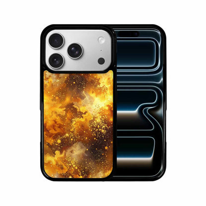 iPhone 17 Pro Case — Galaxy Art Golden Cosmic Glow Galaxy, Original Design Phone Case