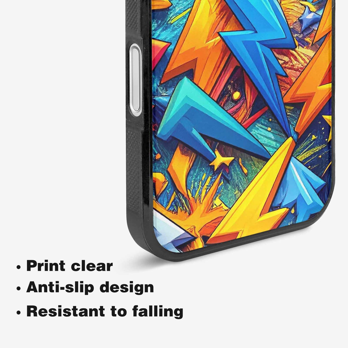 iPhone 16 Case — Lightning Bolt Storm Pattern Hundreds Of, Custom Print Case Cover