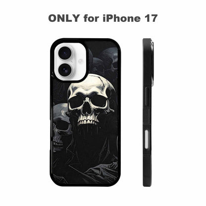 iPhone 17 Case — Skull Dark Art Gothic Print Gothic, Custom Printed Phone Case