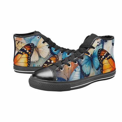 MEN'S Butterfly Wing High Top Canvas Aesthetic Custom Shoes
