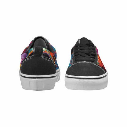 WOMEN'S Sugar Skulls Melting Sugar Lace-Up Canvas Dreamlike Custom Shoes