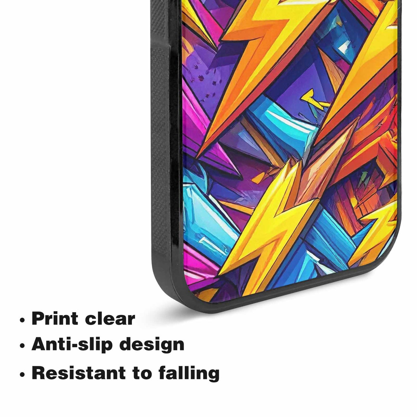 iPhone 15 Plus Case — Lightning Bolt Storm Pattern Hundreds Of, Custom Print Case Cover