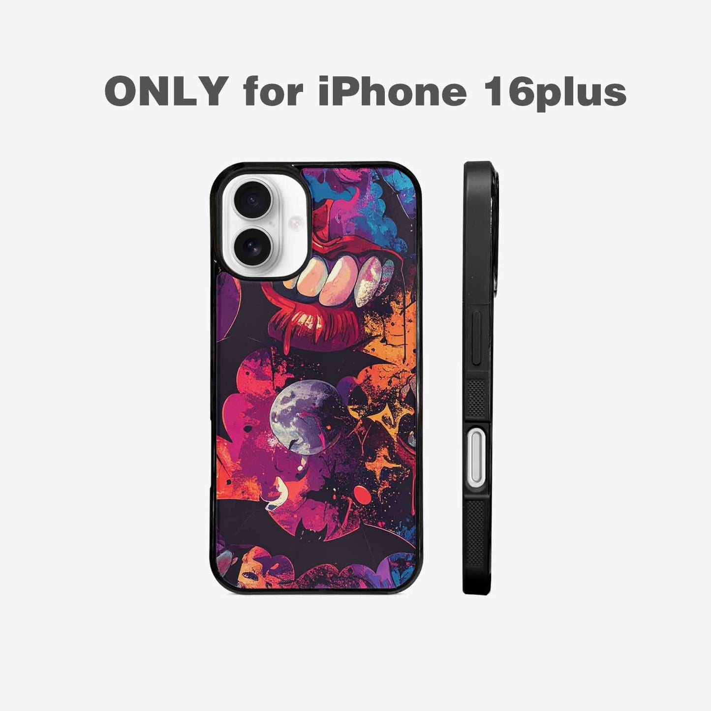 iPhone 16 Plus Case — Vampire Fangs Bats Vampire Fangs And, Unique Phone Case Design