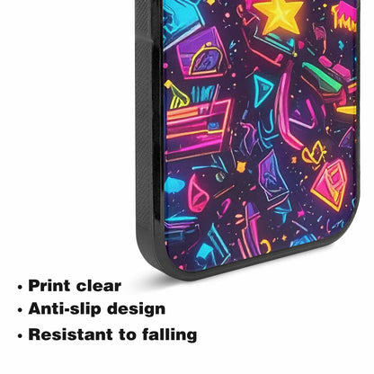 iPhone 15 Case — 80s Retro Motif 80s Retro Motifs, Custom Printed Phone Case