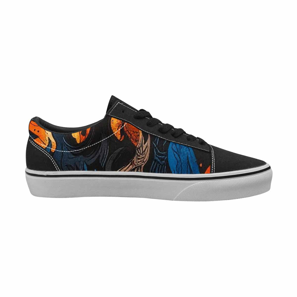 WOMEN'S Flame Burst Lace-Up Canvas Surreal Shoes
