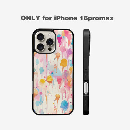 iPhone 16 Pro Max Case — Ice Cream Motif Ice Cream Motifs, Custom Print Case Cover