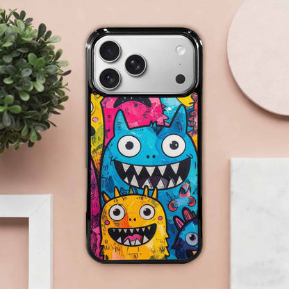 iPhone 17 Pro Max Case — Seamless Repeating Pattern Of Cartoon Cute, Customized Protective Case