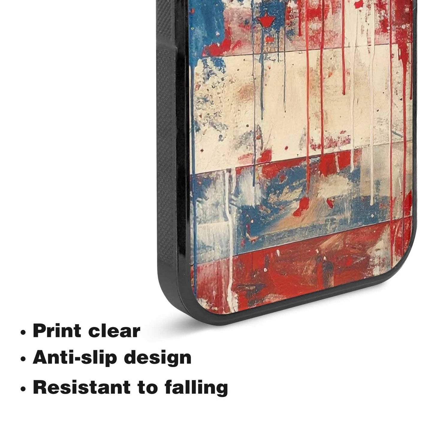 iPhone 15 Plus Case — Patriotic Stars And Stripes American Stars, Personalized Phone Case