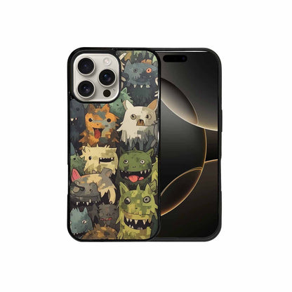 iPhone 16 Pro Max Case — Monsters Camomonsters Pattern D6o, Custom Art Phone Cover