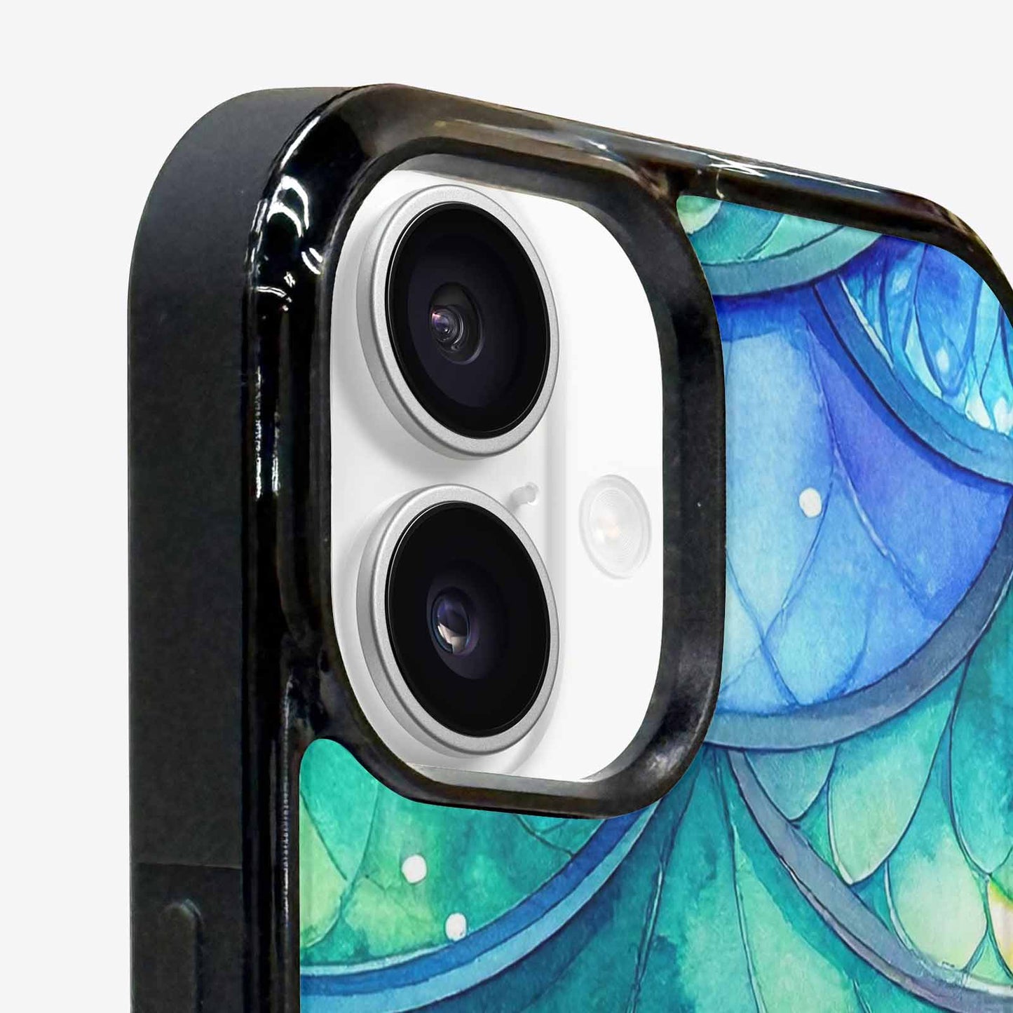 iPhone 16 Plus Case — Mermaid Scale Art Pattern, Customized Protective Case