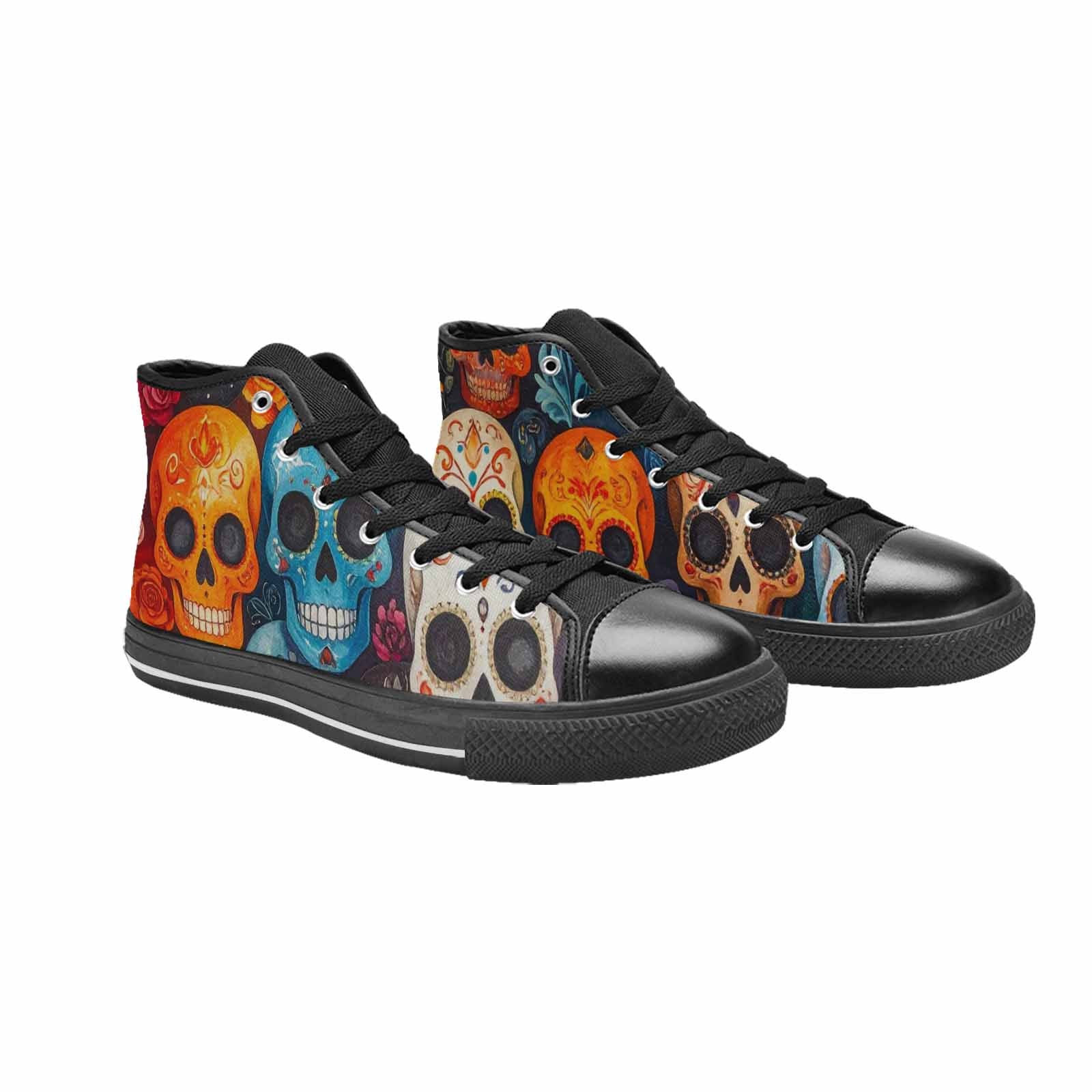 MEN'S Skull High Top Canvas Y2K Shoes