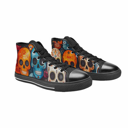 MEN'S Skull High Top Canvas Y2K Shoes