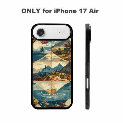 iPhone 17 Air Case — Vintage Travel Artwork Pattern Retro Vintage, Customized Protective Case
