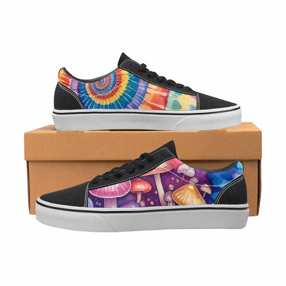 WOMEN'S Mushrooms  Tie Dye Lace-Up Canvas Aesthetic Shoes