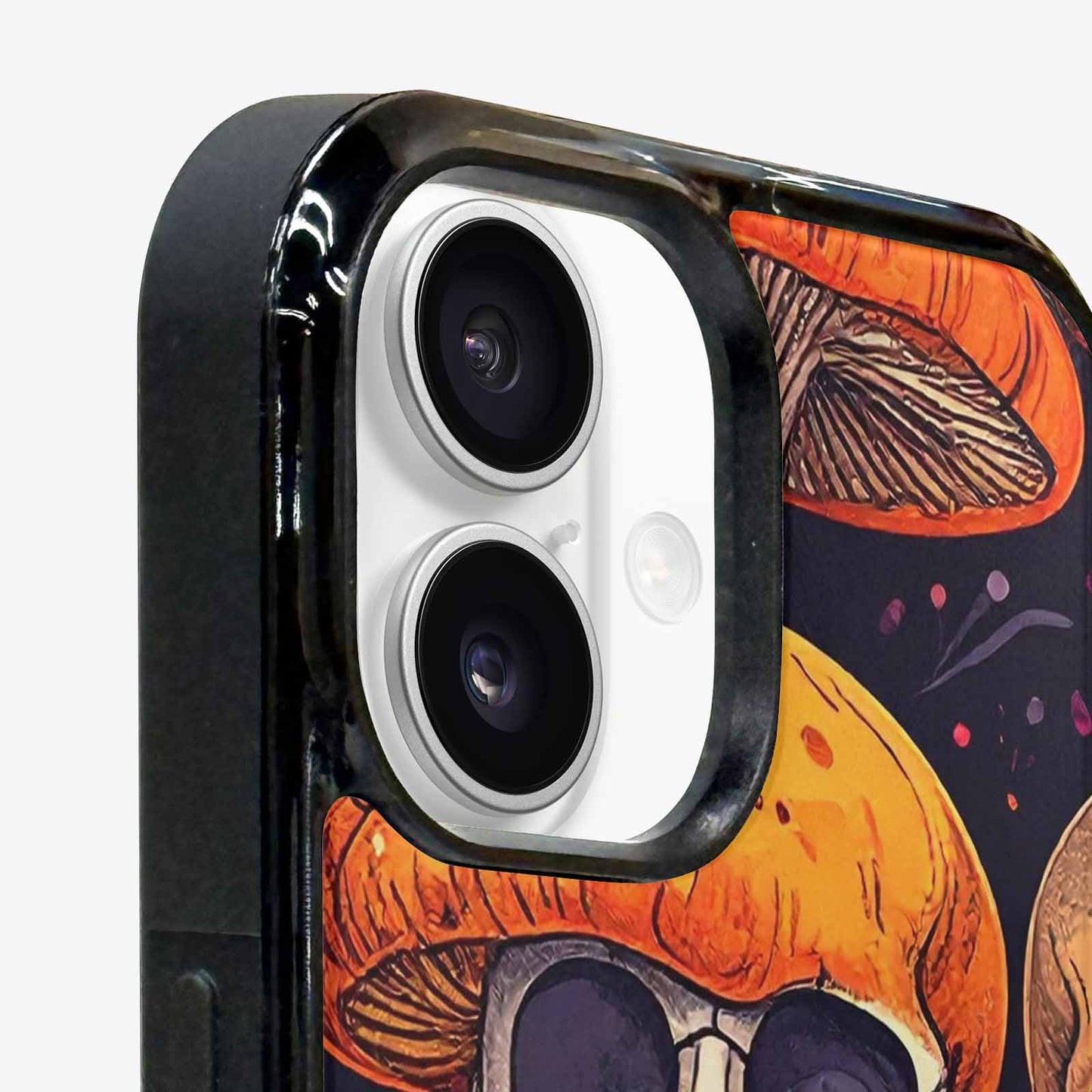 iPhone 16 Case — Mushroom Skulls Custom, Customized Protective Case