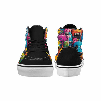 MEN'S Monsters (general) Cartoon Monst High Top Canvas Melting Art Custom Sneakers