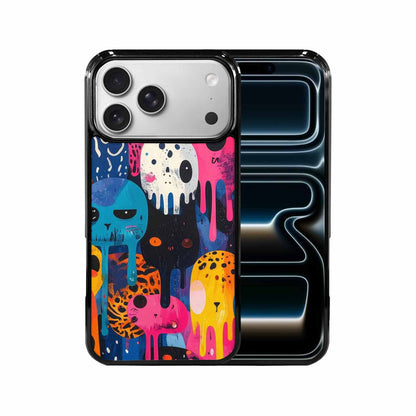 iPhone 17 Pro Max Case — Melting Aliens Pattern Alien Scifi, Unique Phone Case Design