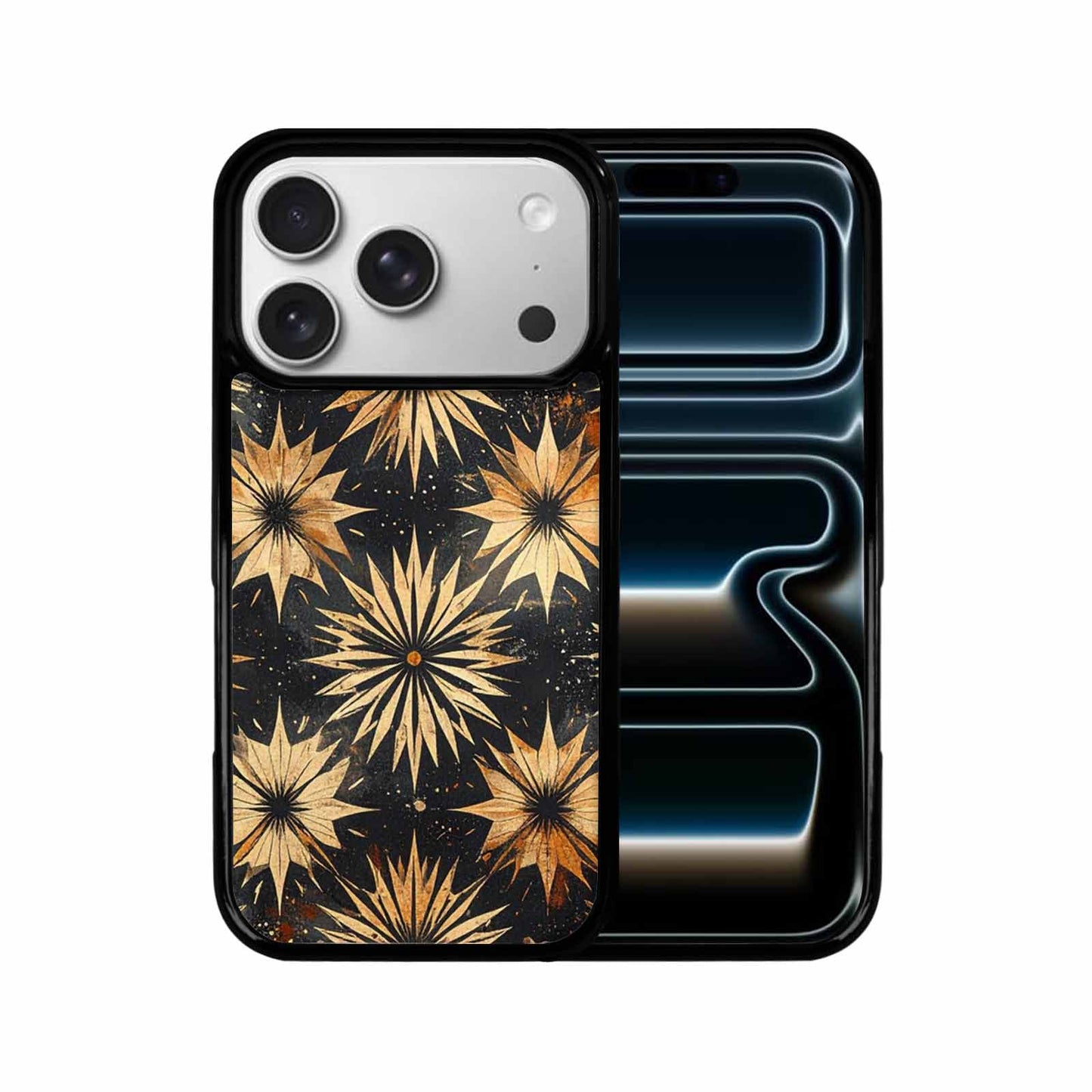 iPhone 17 Pro Case — Retro Zebra Print Star Animal Print, Custom Printed Phone Case