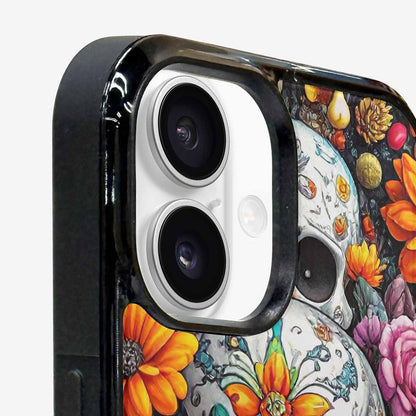 iPhone 16 Case — Greyscale Black And White Dark Black, Custom Art Phone Cover