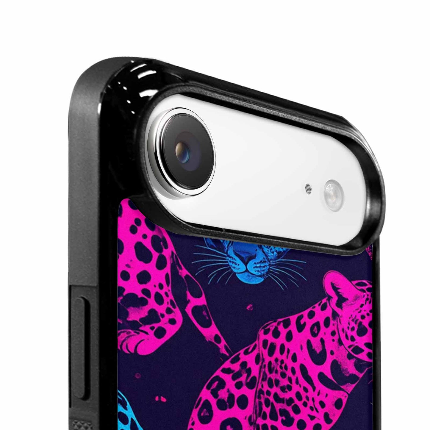 iPhone 17 Air Case — Leopard Print Neon Seamless Pattern Animal, Original Design Phone Case