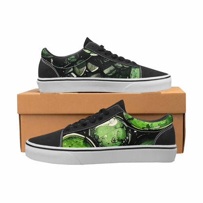 WOMEN'S Reptile Scale Lace-Up Canvas Cottagecore Custom Sneakers