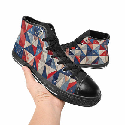MEN'S American Flag Stars High Top Canvas Dreamcore Sneakers
