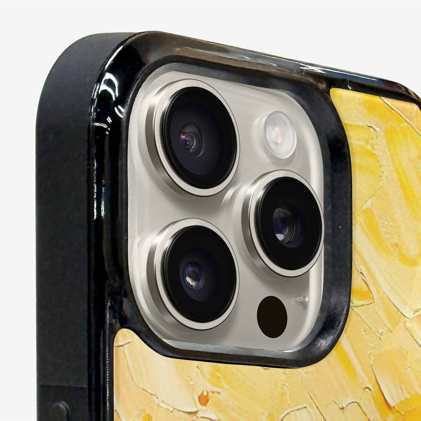 iPhone 15 Pro Max Case — Impressionist Sunflower Brushstroke Pattern Hundreds Of, Custom Made Phone Cover