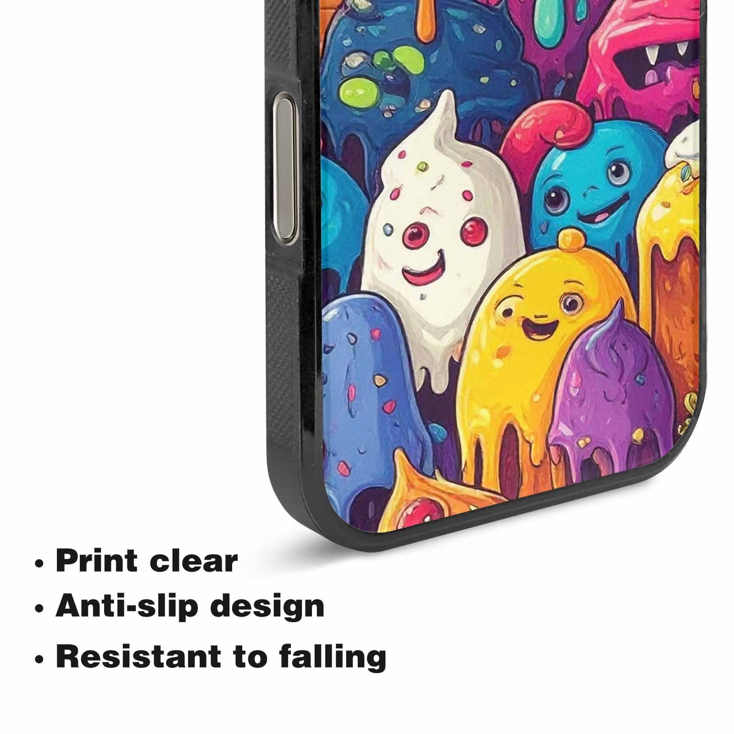 iPhone 16 Pro Case — Melting Ice Cream Monster Charac, Custom Phone Case