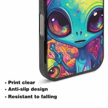 iPhone 16 Pro Case — Cartoon Alien Characters Personalized Phone Cover, Custom Phone Case