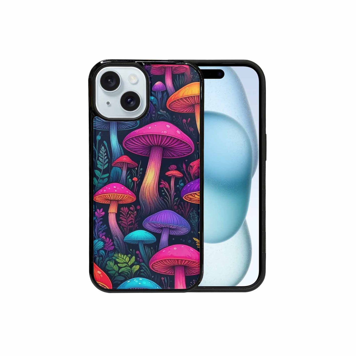 iPhone 15 Case — Psychedelic Mushroom, Unique Phone Case Design