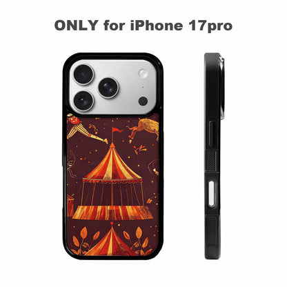 iPhone 17 Pro Case — Vintage Circus Art Pattern Retro Vintage, Custom Made Phone Cover
