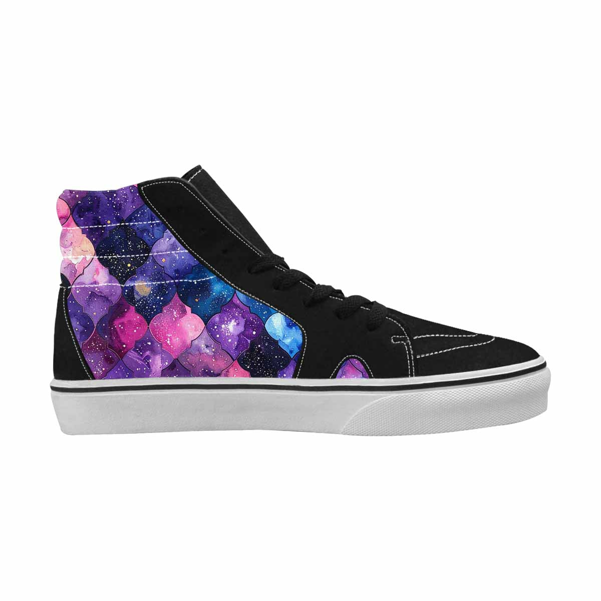 WOMEN'S Galaxy Stars Nebula High Top Canvas Vivid Shoes