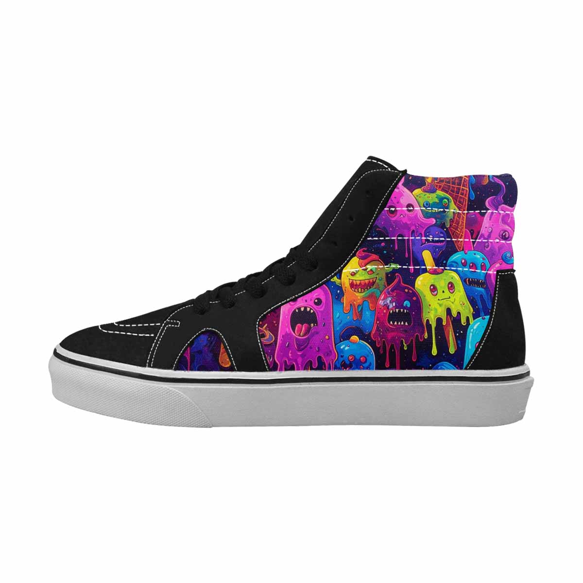 MEN'S Ice Cream Monsters  High Top Canvas Dreamlike Custom Shoes