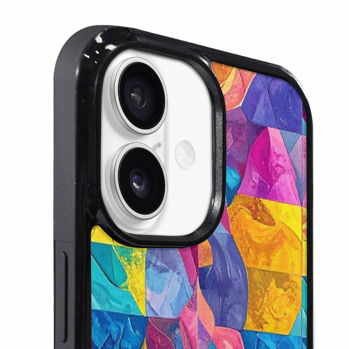 iPhone 17 Case — Pansexual Flag Color Theme Original Art, Personalized Phone Case