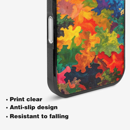 iPhone 16 Plus Case — Camo Patches Full Color Vibrant Camo, Custom Art Phone Cover