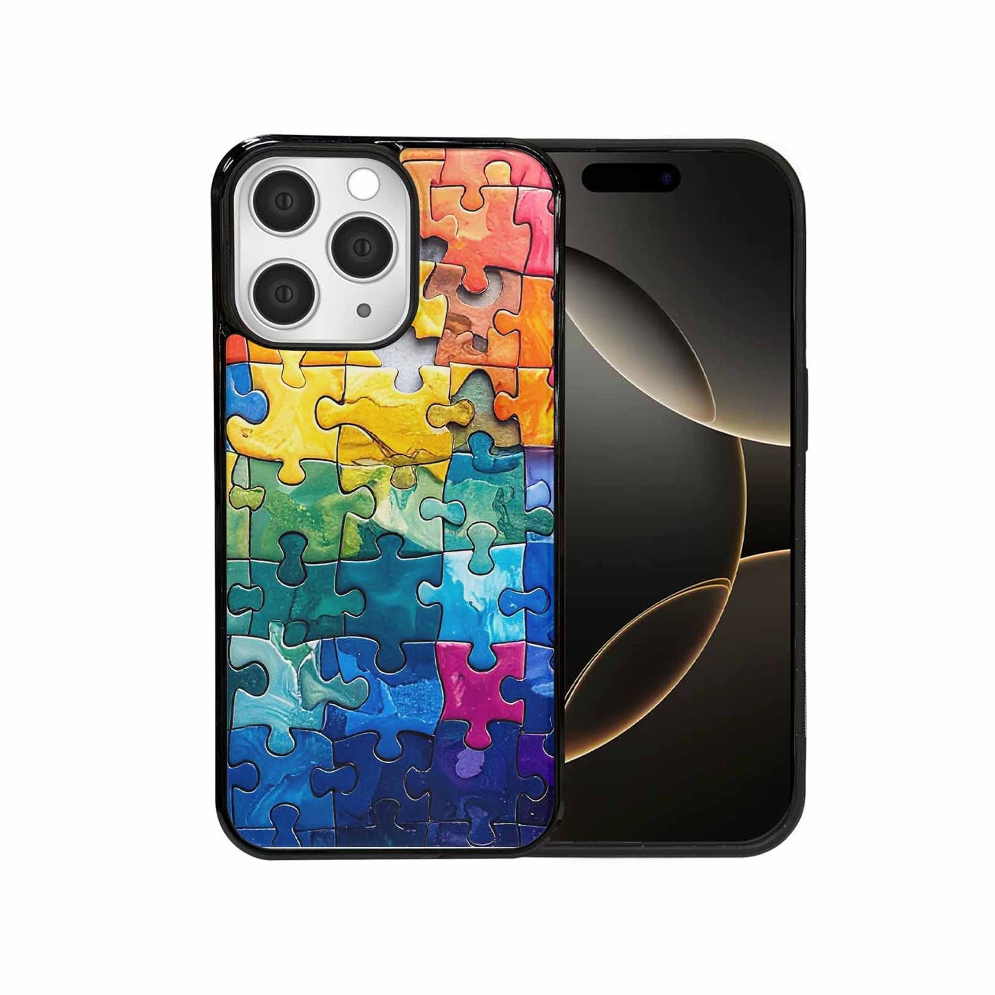 iPhone 15 Pro Max Case — Autism Puzzle Pieces Puzzle Piece Pattern, Original Design Phone Case