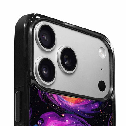 iPhone 17 Pro Case — Rose Galaxy Art Seamless Pattern Galaxy, Unique Phone Case Design