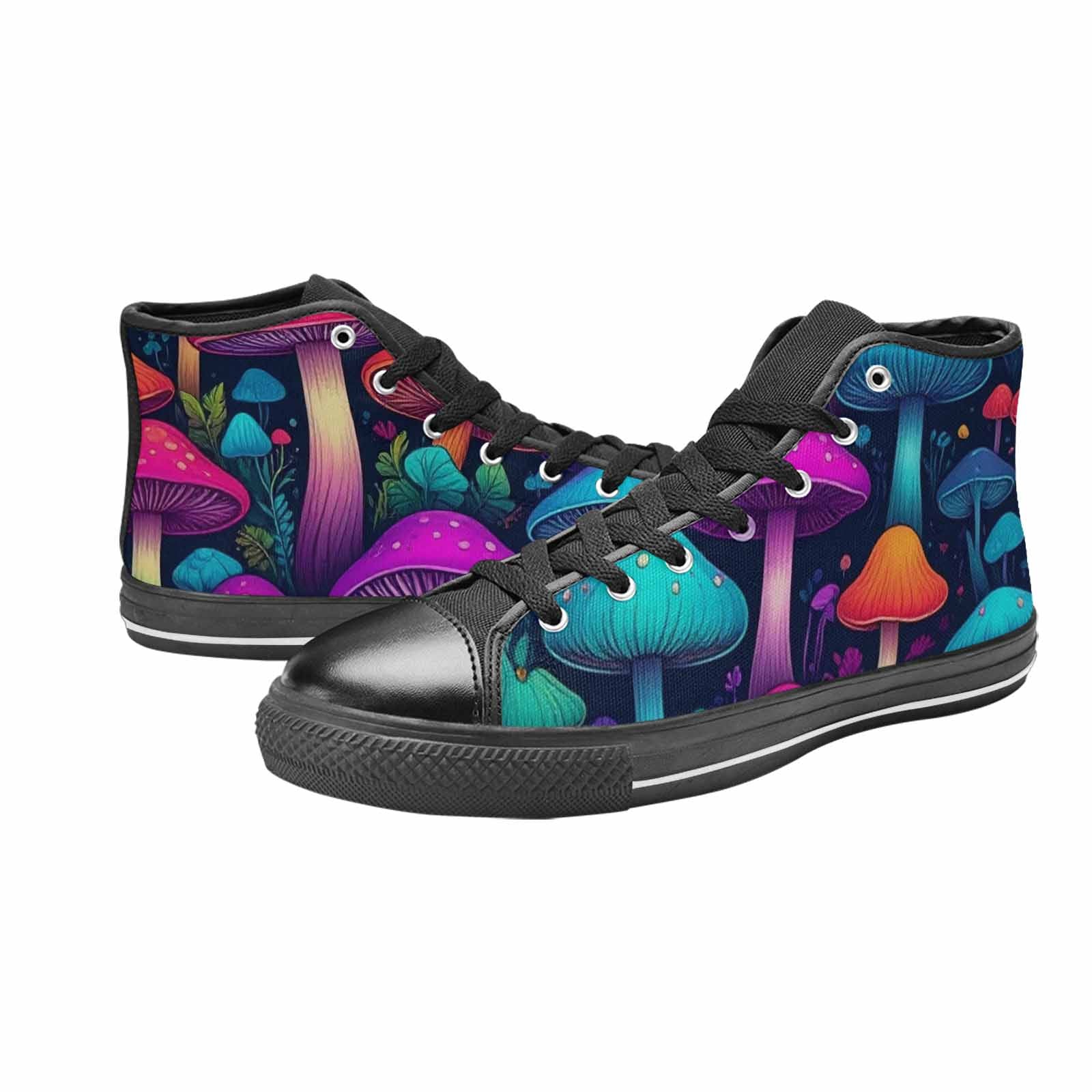 WOMEN'S Psychedelic Mushroom High Top Canvas Aesthetic Shoes