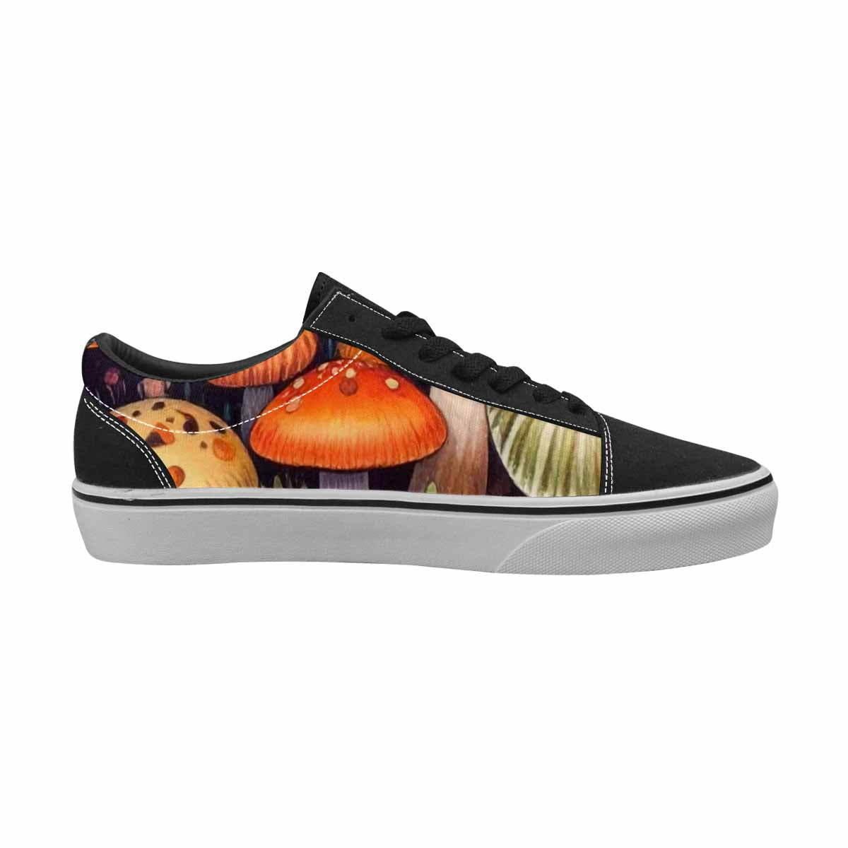 WOMEN'S Mushrooms Lace-Up Canvas Cottagecore Sneakers