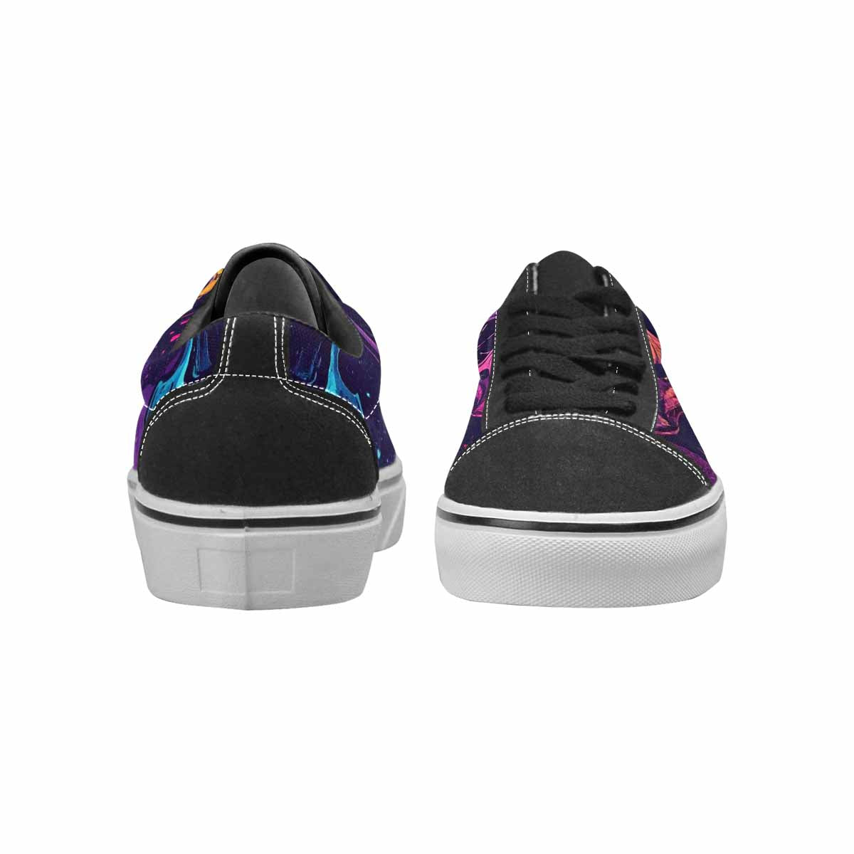 WOMEN'S Skulls Splatter Comic Canvas Lace-Up Y2K Sneakers