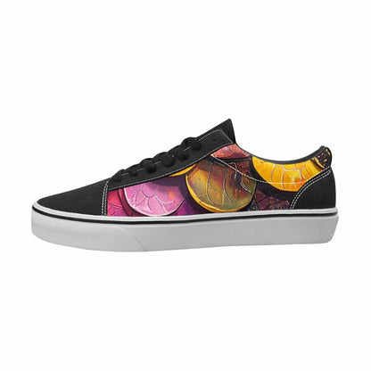 MEN'S Reptile Full Color Canvas Streetwear Kaleidoscope Custom Canvas Shoes