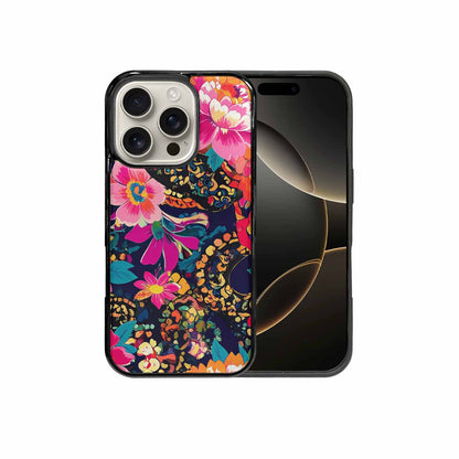 iPhone 16 Pro Case — Snakes Print Floral Seamless Pattern Vibrant, Custom Made Phone Cover